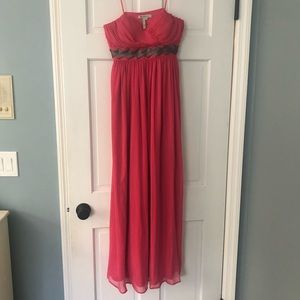 BCBGeneration pink chiffon gown/prom dress